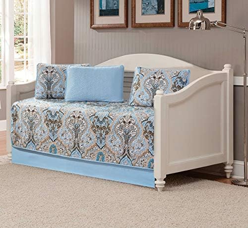 Kids Zone Home Linen 5 Piece Daybed Quilted Bedspread Set