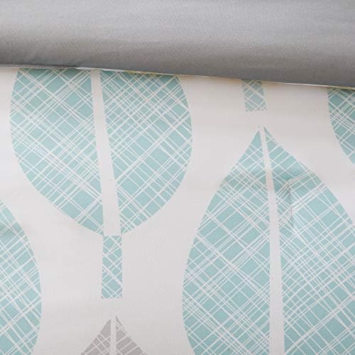 Madison Park Cozy Bed in a Bag Comforter Set Queen Leaf YellowAqua