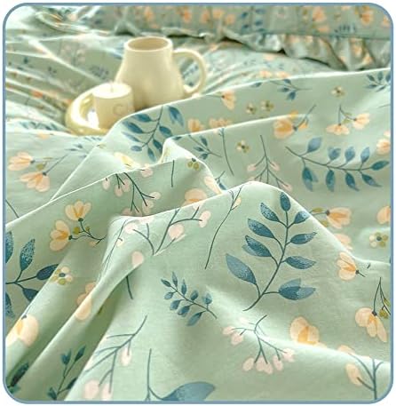OBONG Deep Pocket Fitted Sheet 100 Cotton Flower Print 1