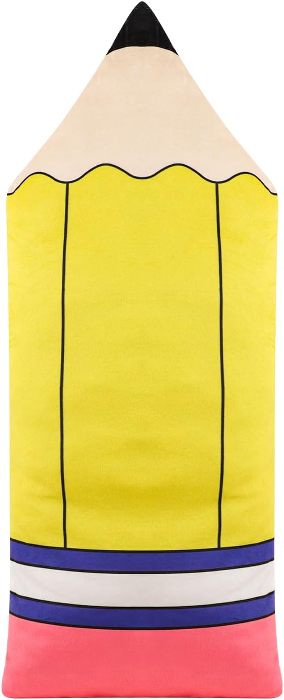 Aymolas Cute Pencil Shaped Plush Pillow for Kids