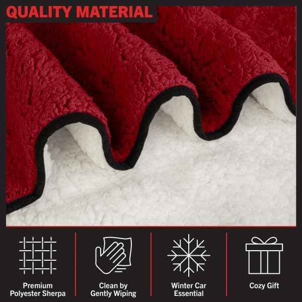 Stalwart Heated Car Blanket 2-Pack - Red 1