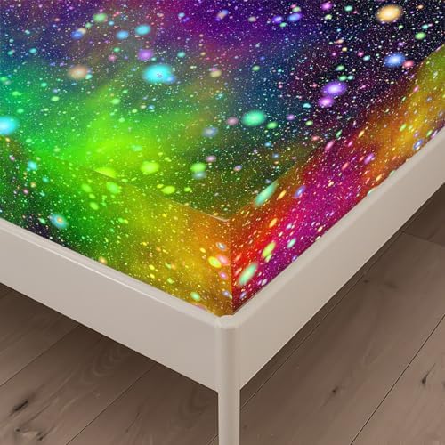 NiuOne Galaxy Rainbow Space Sheet Set Twin 2PCS with Pillowcase