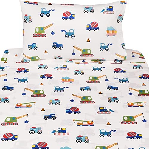 J-pinno Kids Cartoon 100 Cotton Sheet Set 3 Pieces