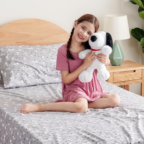 Berkshire Blanket Peanuts Kids Sheet Set Queen Size 4 Pieces