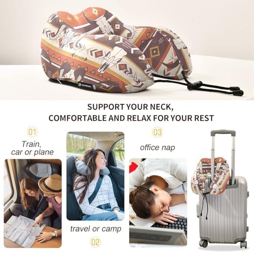 Burbuja Western Aztec Neck Pillow for Travel