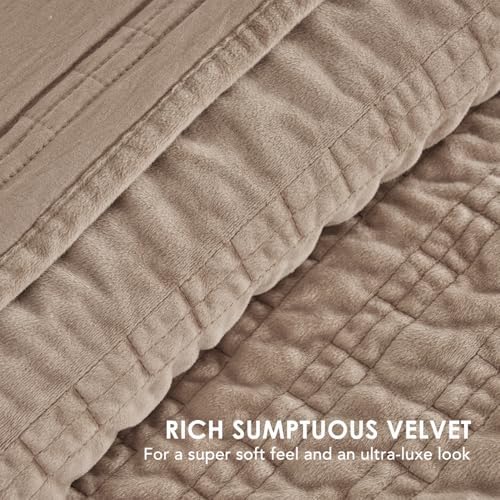 Evergrace Velvet Quilt Set King Size Luxury Bedding