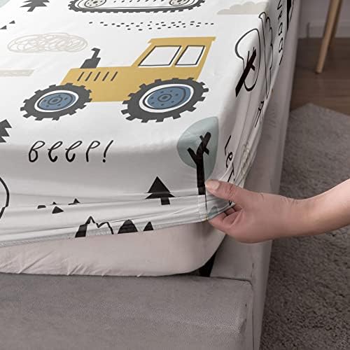 Woodland Construction 4Pcs Kids Bedding Set 1