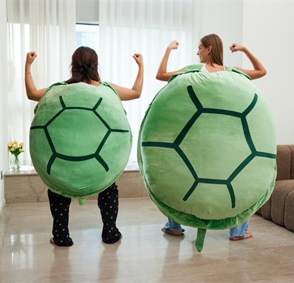 SEAHOME Wearable Turtle Shell Pillow 40 Inch Plush Costume for Kids Adults