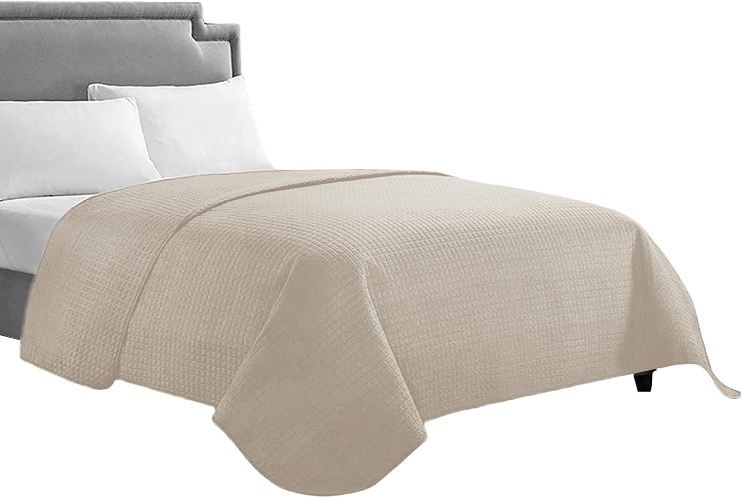HollyHOME Luxury Checkered Super Soft Bedspread