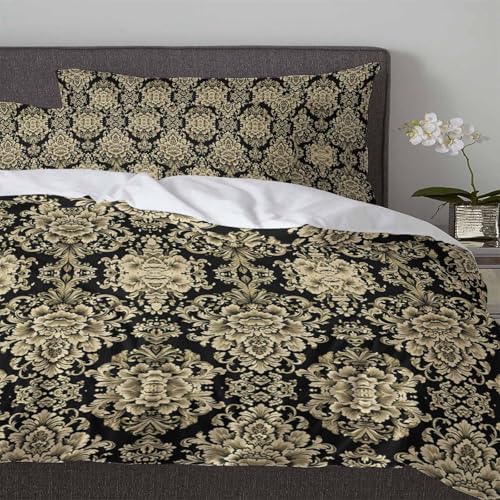 Boanket 3-Piece Queen Duvet Cover Set with Zipper and Pillowcases