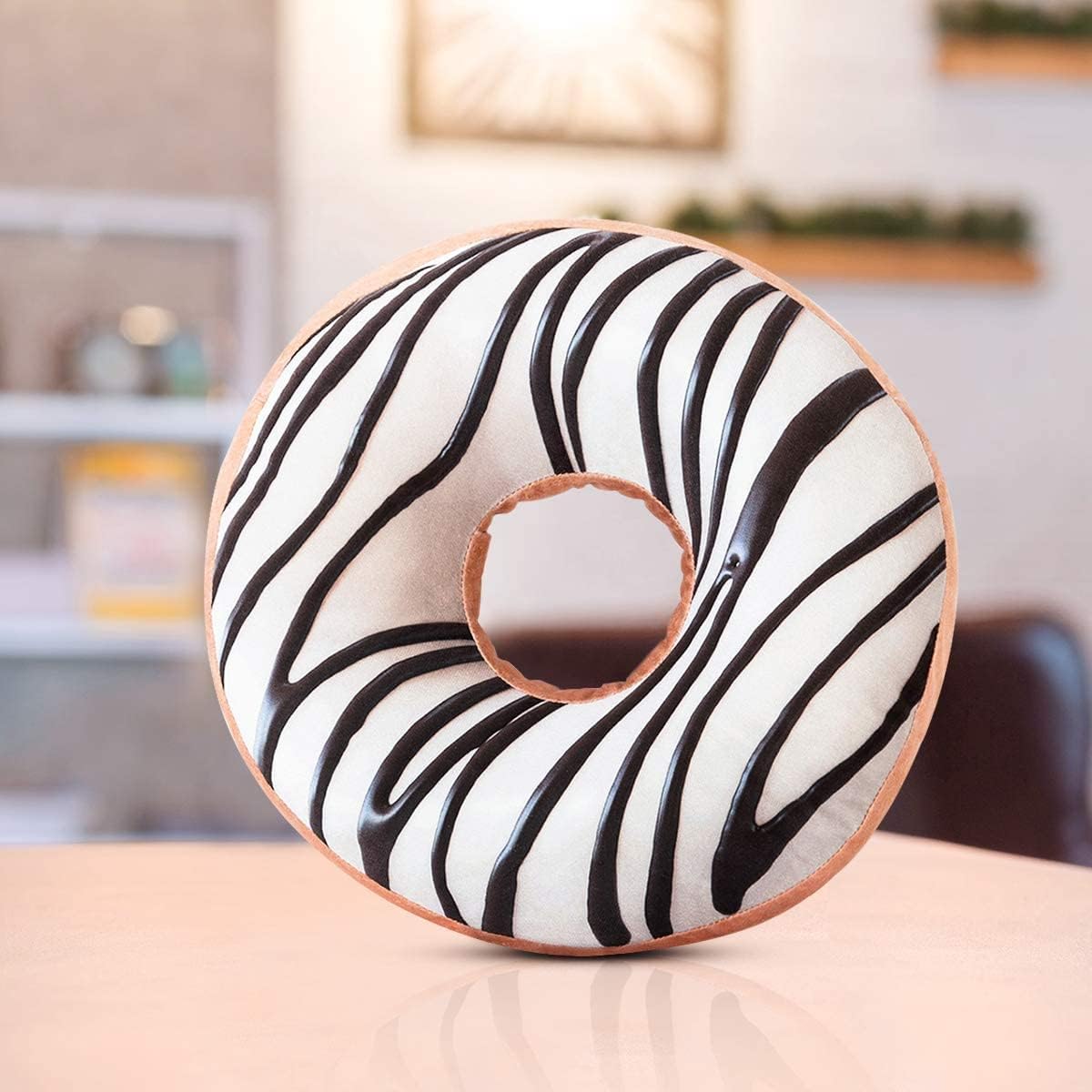 HYSEAS Donut Shaped Throw Pillow 14 Inch 2 Pack