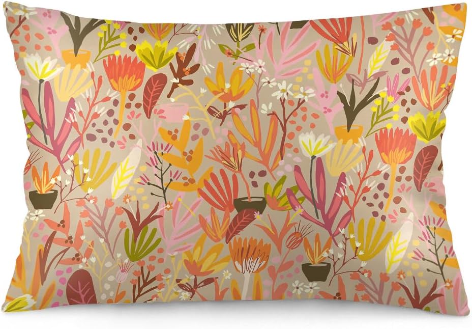Farmhouse Floral Pillowcase 20x26 Inch Soft Cover