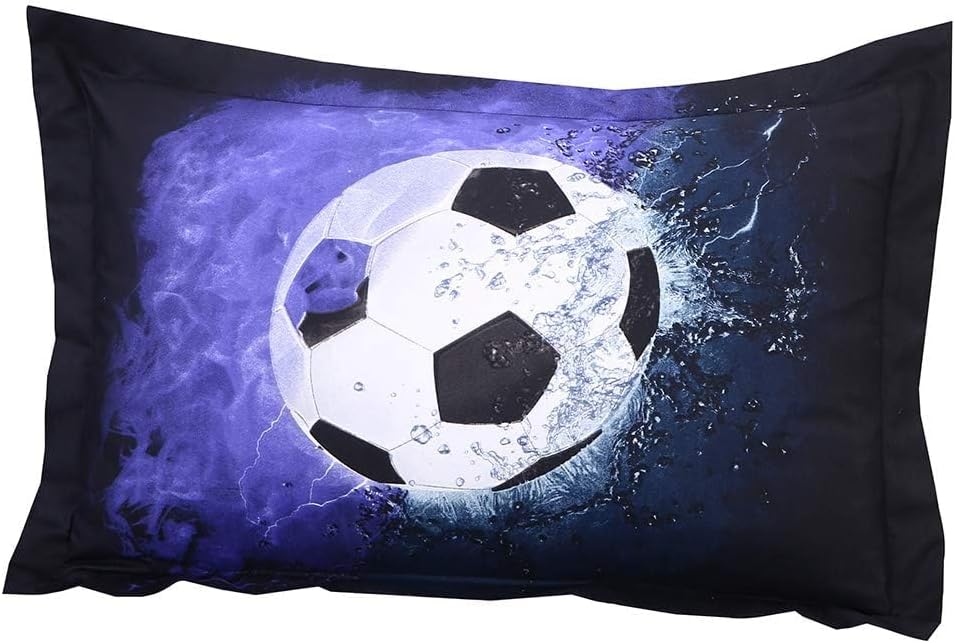 SDIII 4PCS Soccer Sheets Set Twin