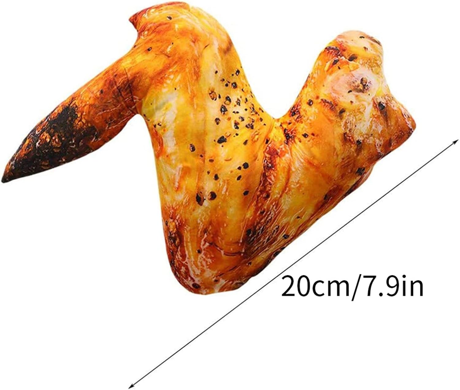 3D Fried Chicken Leg Plush Pillow 20cm Fun Decor