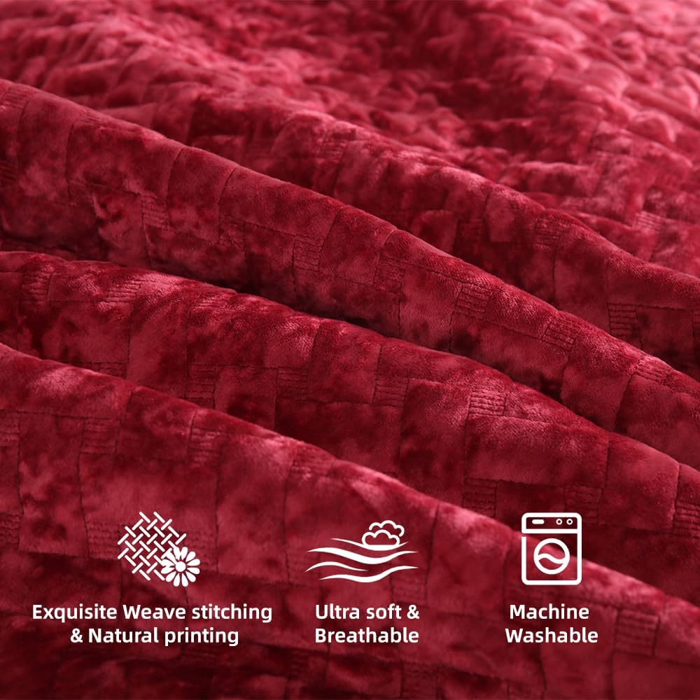 Liians Velvet Queen Bedspread Set