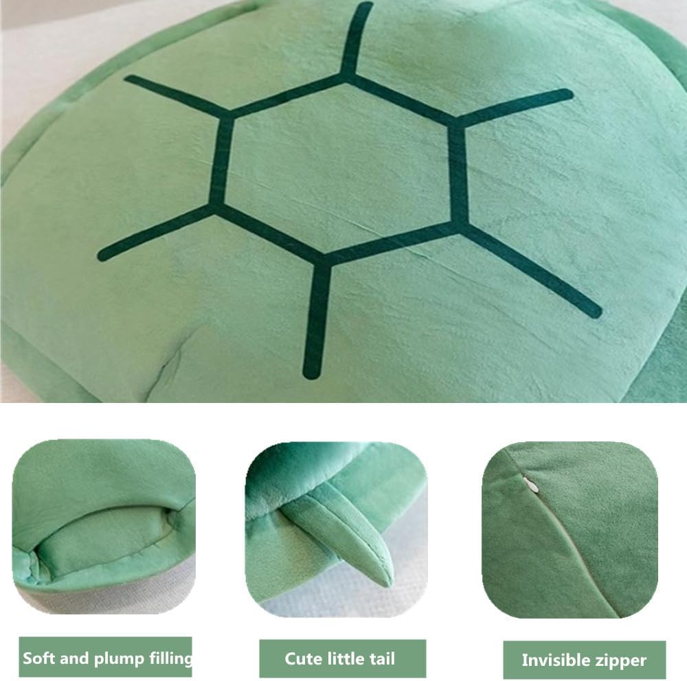 SEAHOME Wearable Turtle Shell Pillow 40 Inch Plush Costume for Kids Adults