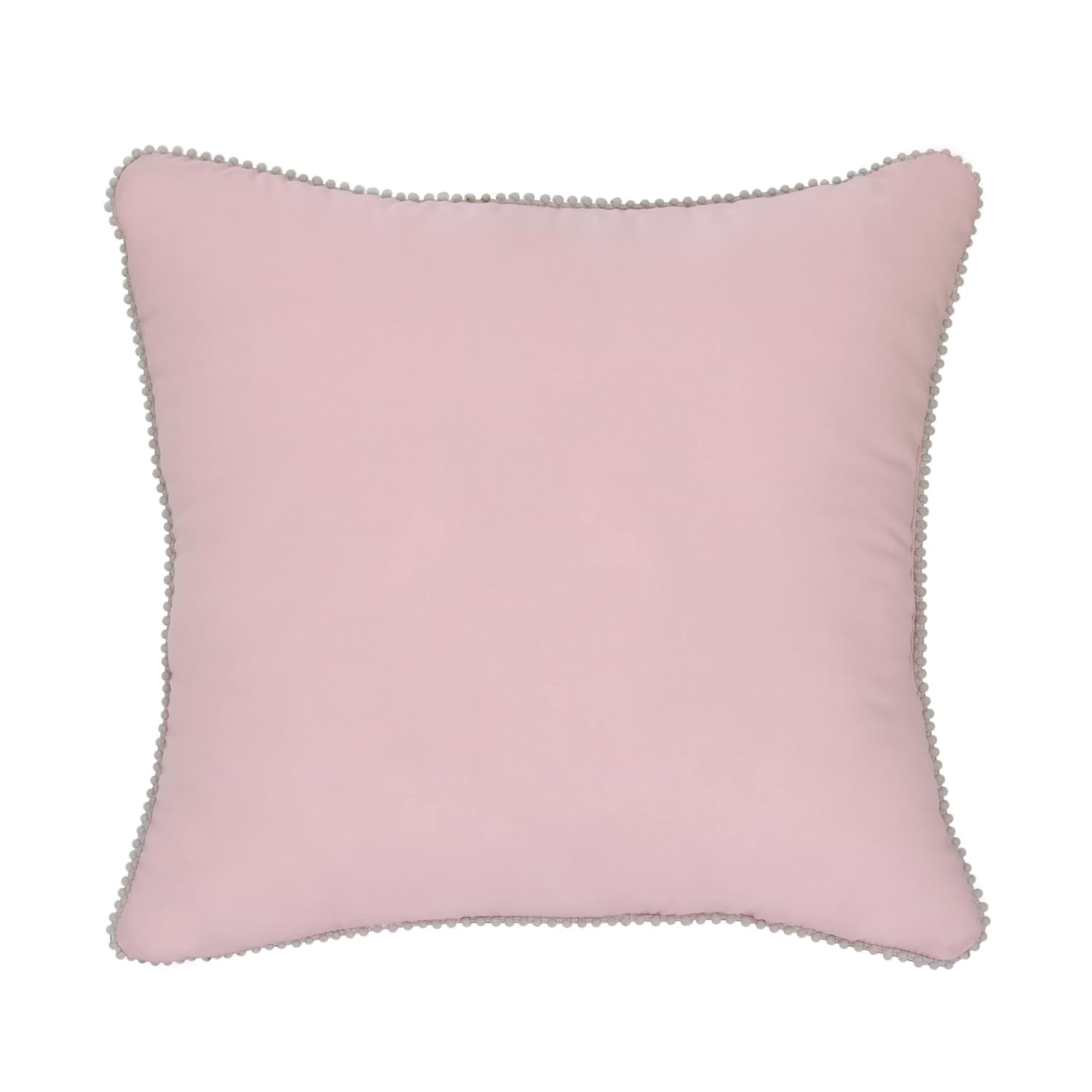 NoJo Disney Princess Throw Pillow with Gold Crown and Pom Pom Trim