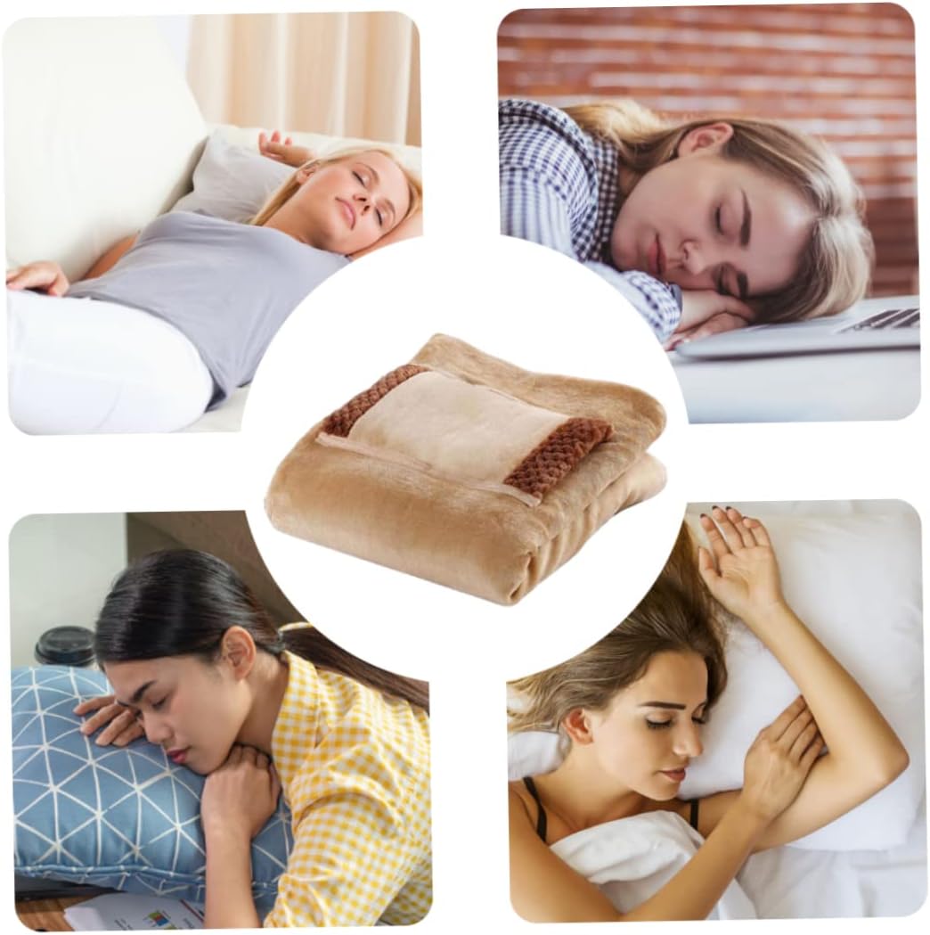 Heated Throw Blanket with USB Cable and Hand Warmer Pocket 1