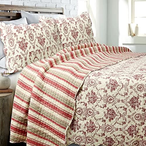 Cozy Line French Medallion Reversible Coverlet Set