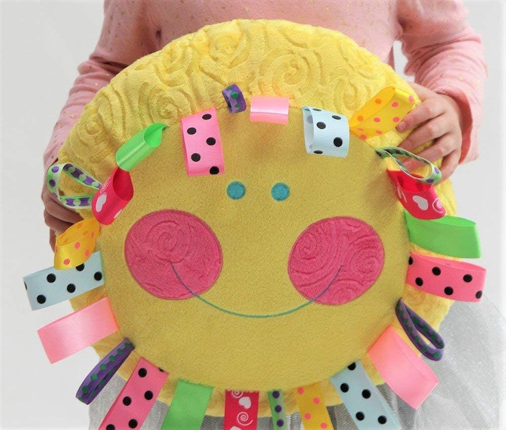 Hello Sunshine 14 Yellow Plush Throw Pillow