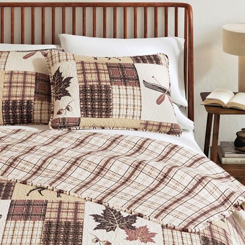 Great Bay Home Redwood Quilt Set Twin Size
