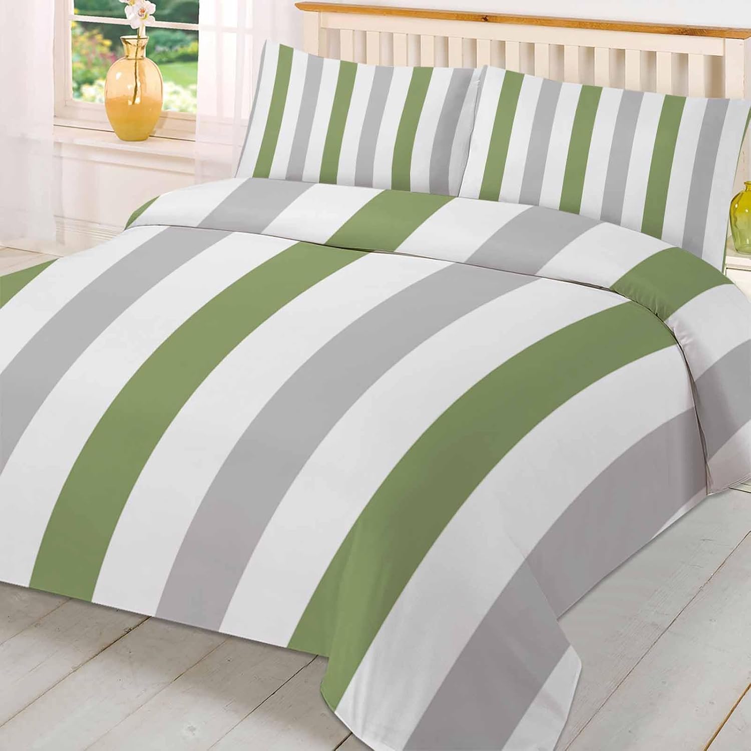 Boanket 3-Piece Farmhouse Duvet Cover Set with Zipper Closure