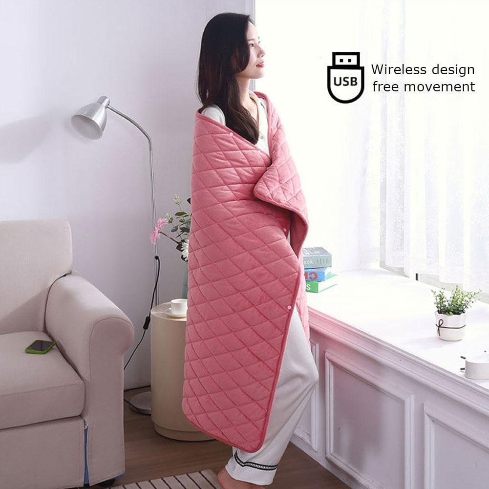 USB Electric Heated Blanket with 3 Heat Levels