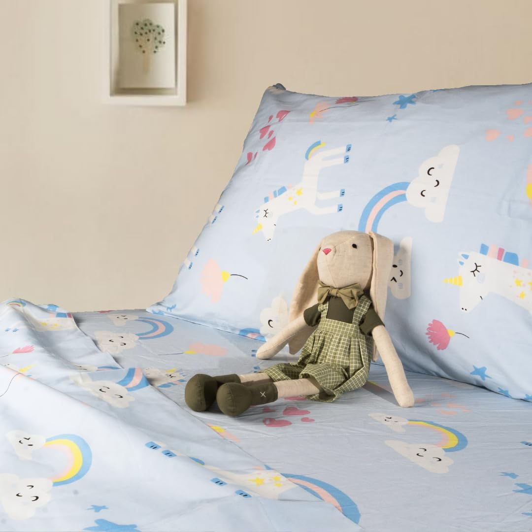 Salt Earth Kids Bedsheet Set Unicorn 3 Piece