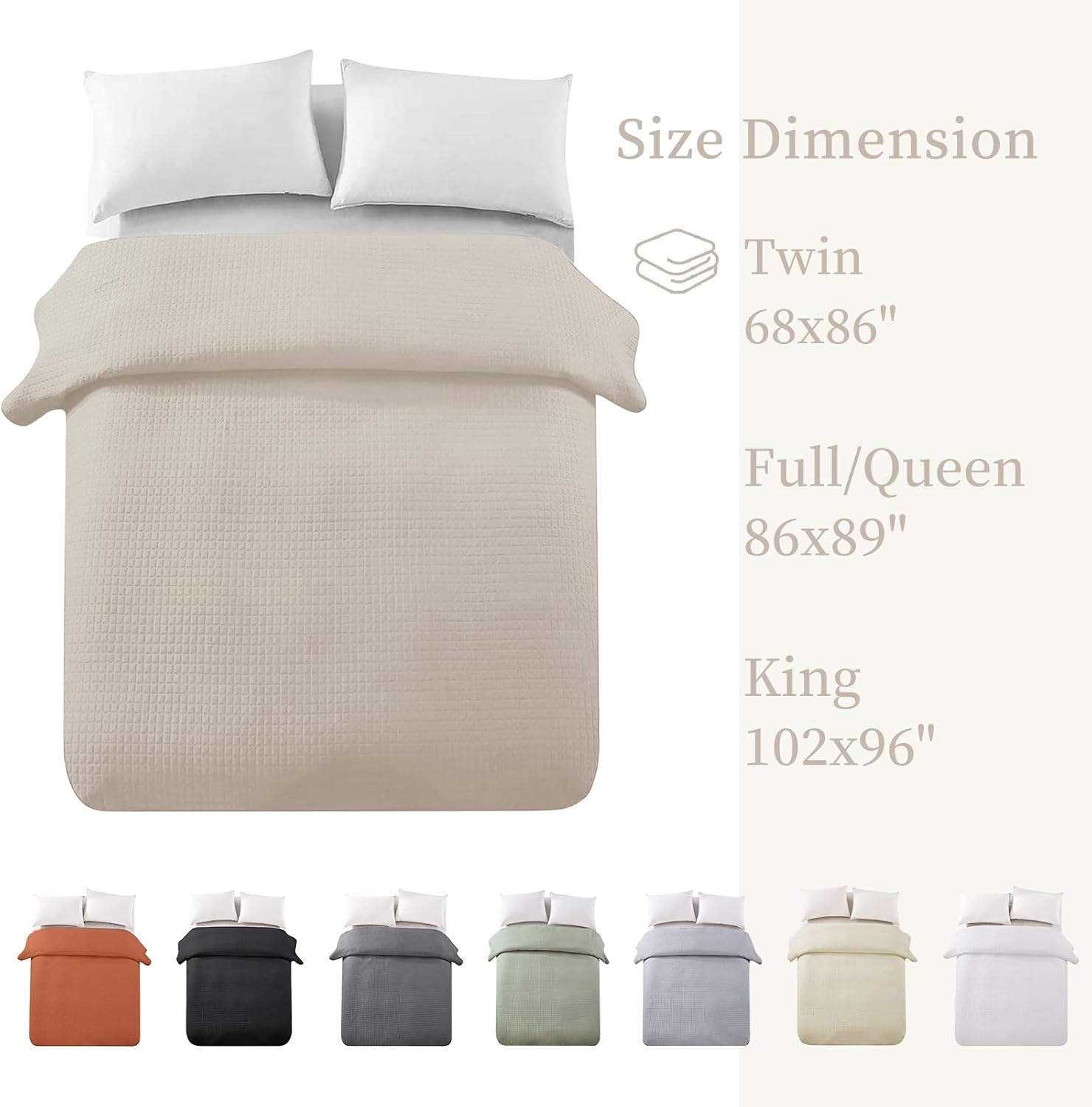 HollyHOME Luxury Checkered Super Soft Bedspread