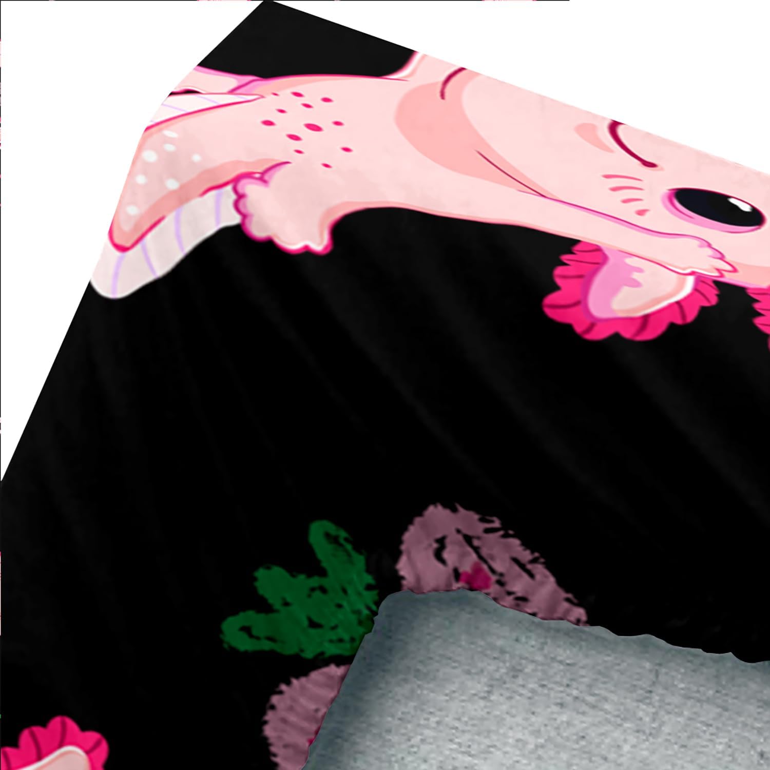 UEVBF Cute Axolotl Bed Set Twin Size Pink
