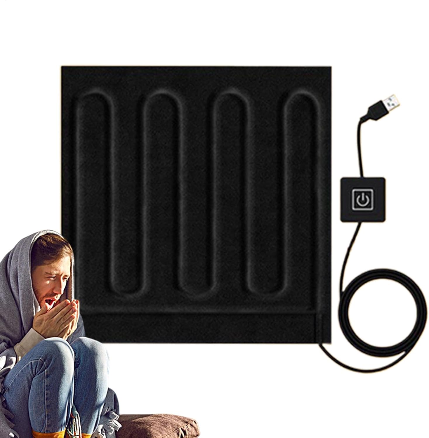 Nuytghr Portable Heated Blanket for Travel