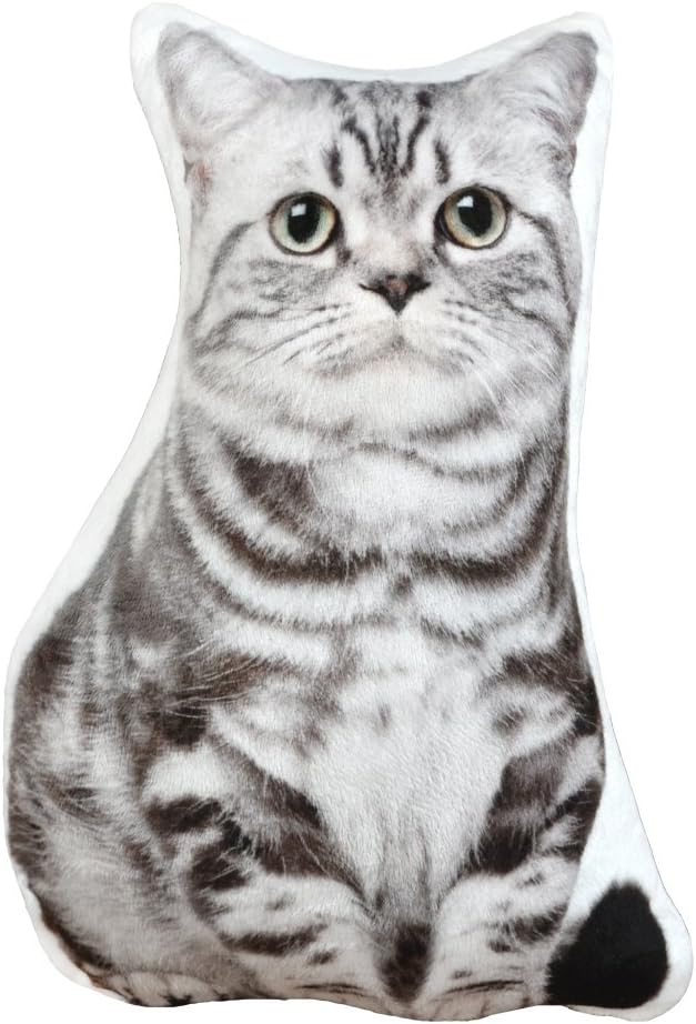 JWH 3D Cat Shaped Throw Pillow for Home Decor