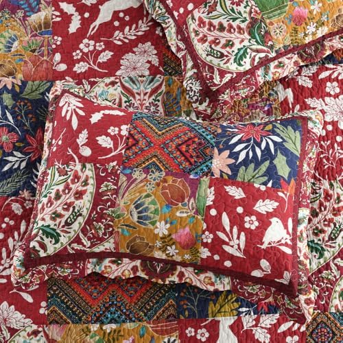ENASAL Cotton Reversible Quilt Set King Size