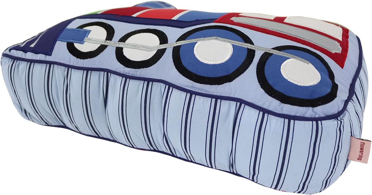 Brandream Train Shaped Throw Pillow for Kids Boys Bedroom