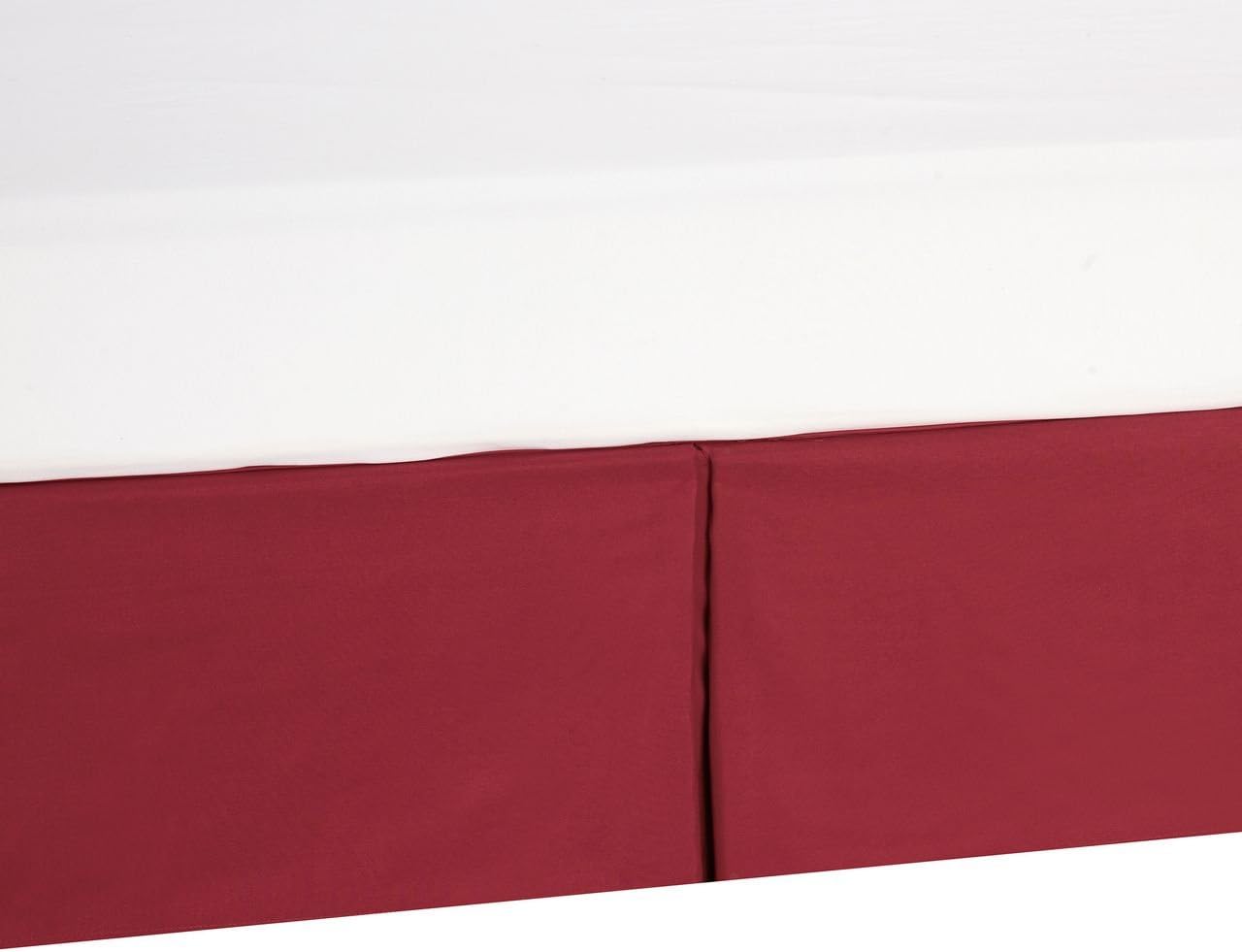 Cal King Wrinkle Resistant Microfiber Bed Skirt Burgundy