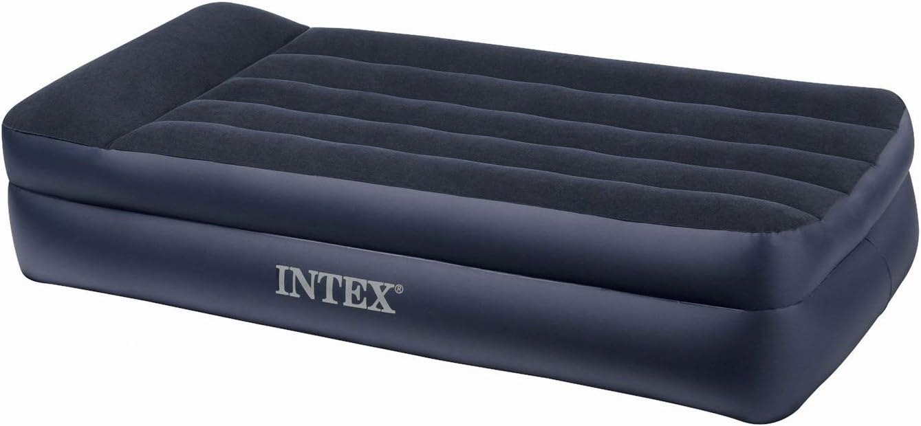 Intex Raised Airbed with Electric Pump and Pillow Twin Size