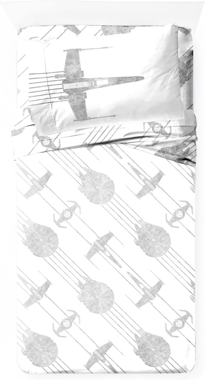 Jay Franco Star Wars Falcon Sheet Set - 4 Piece Kids Bedding 1