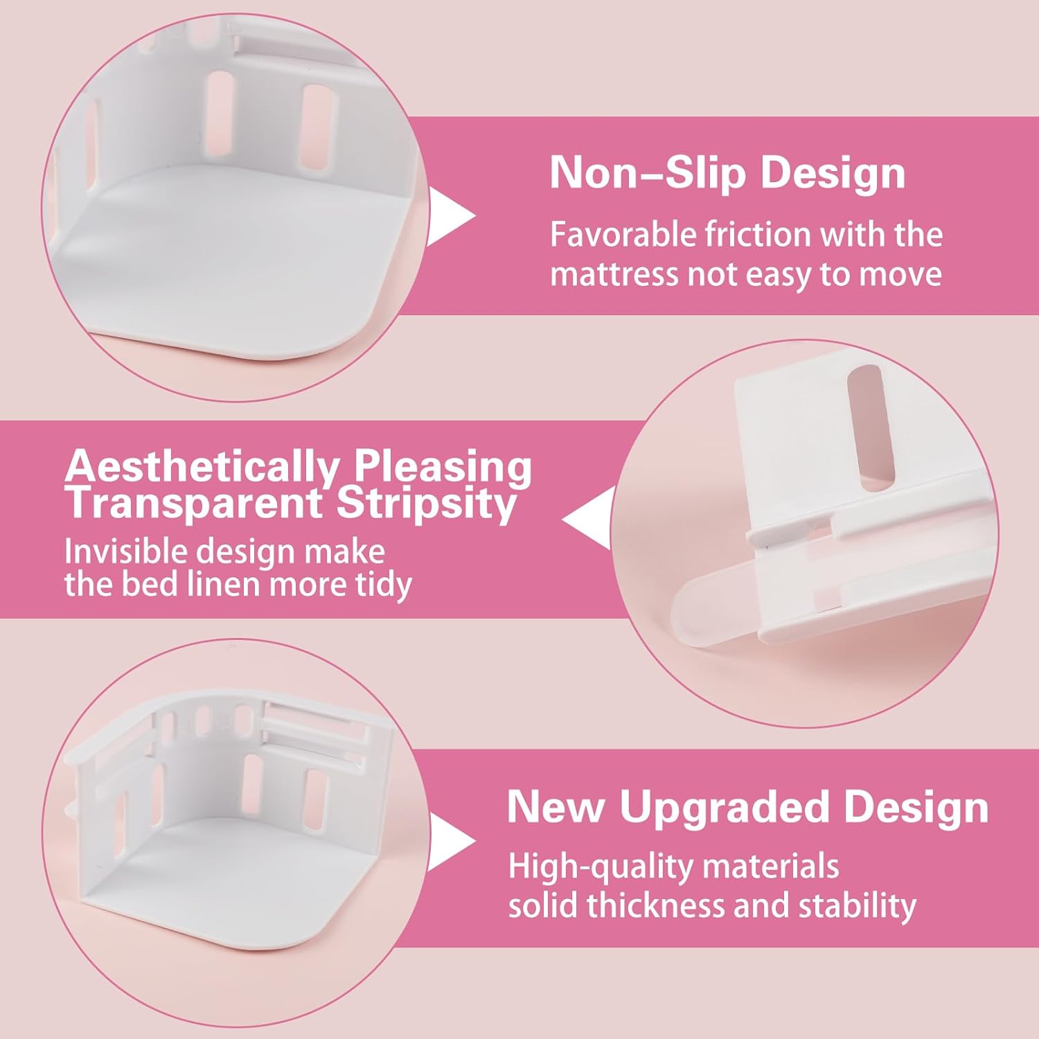 4Pack Heavy Duty Bed Sheet Holder Straps