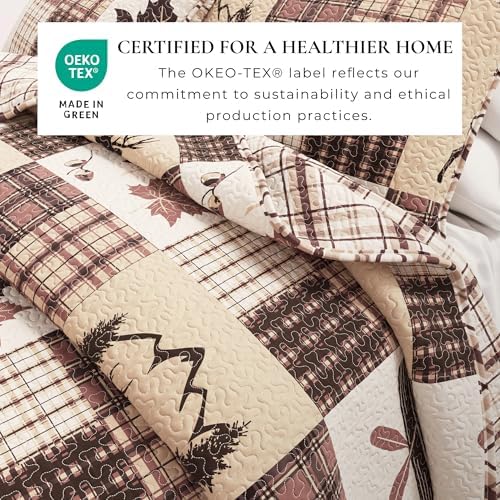 Great Bay Home Redwood Quilt Set Twin Size