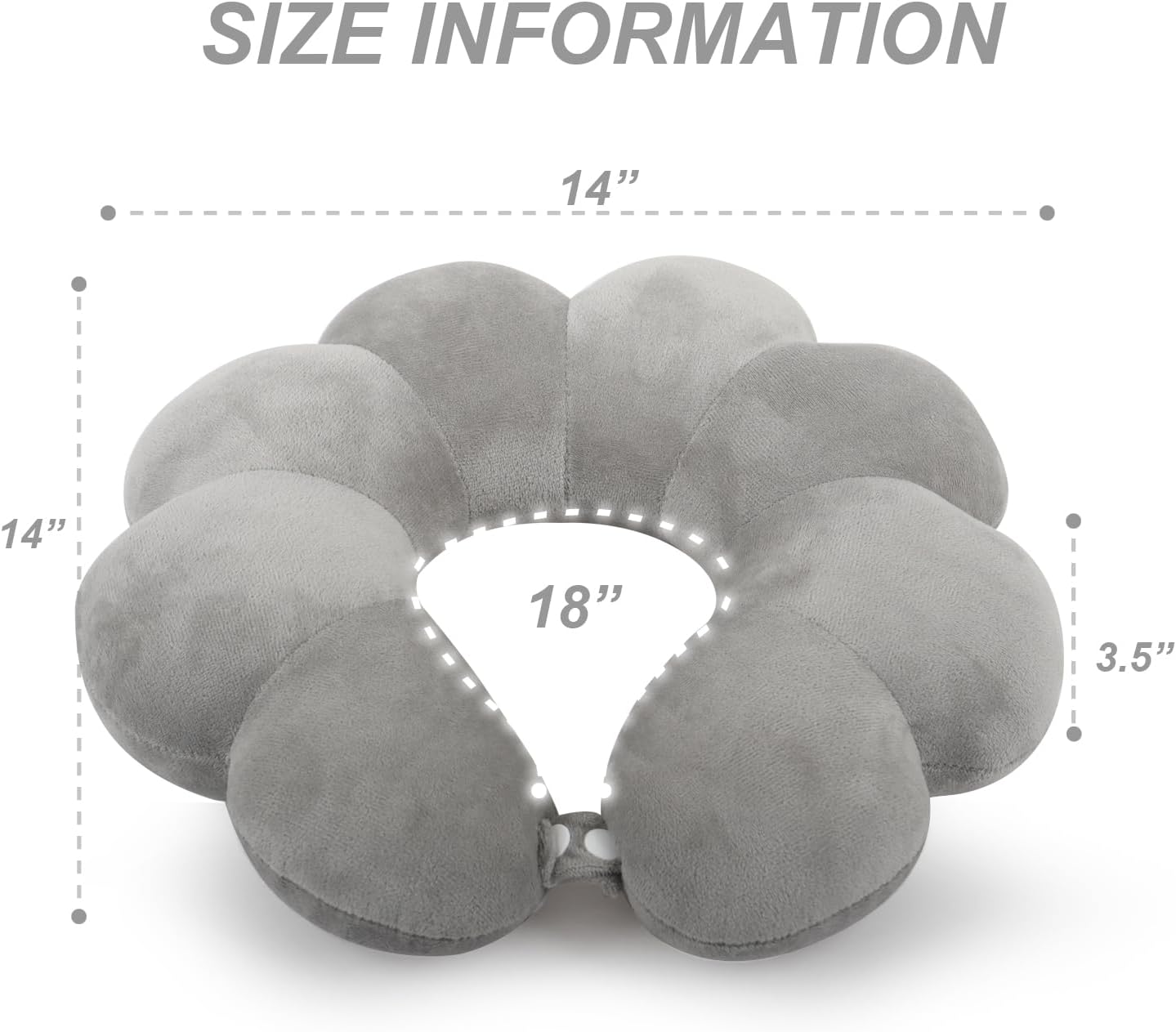 Sexysamba Daisy Flower Travel Neck Pillow for Adults Kids