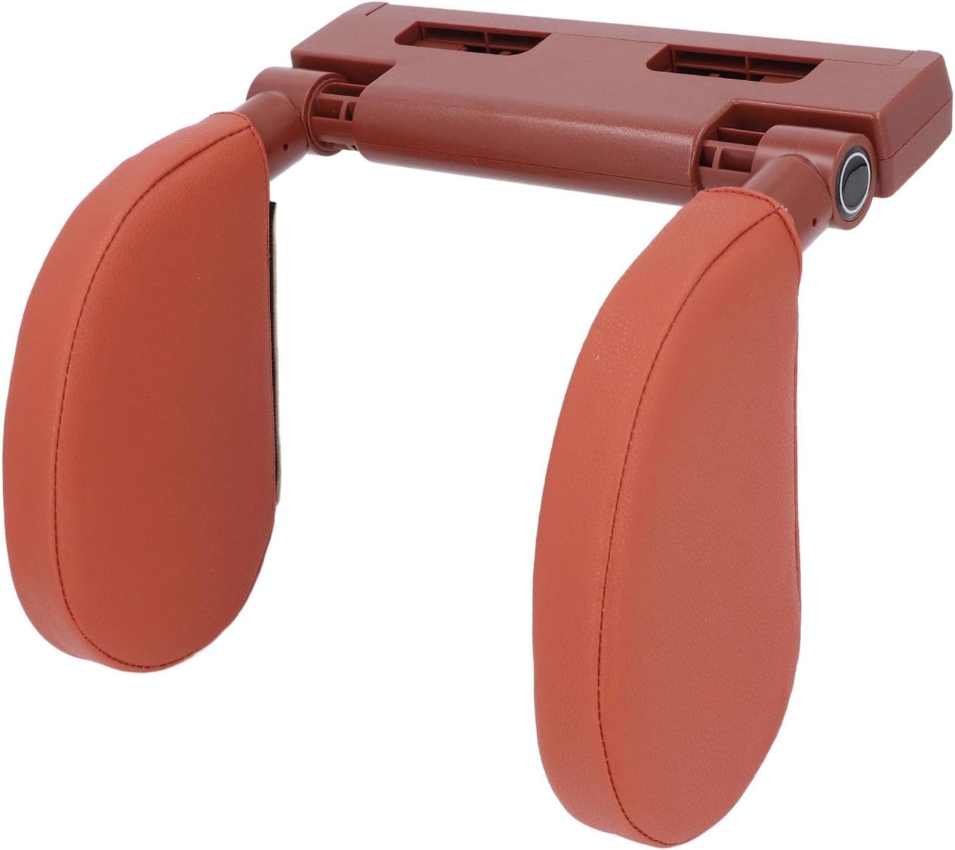 Adjustable Car Headrest Pillow for Kids and Adults - Brown