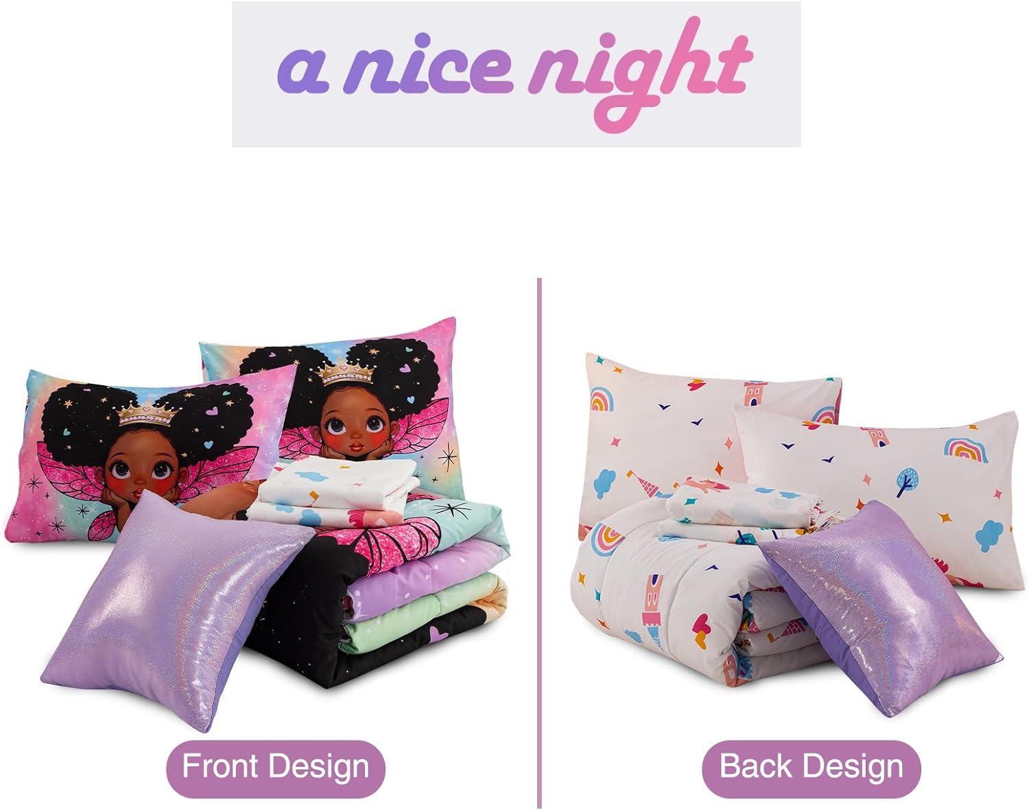 A Nice Night Princess Wings Comforter Set