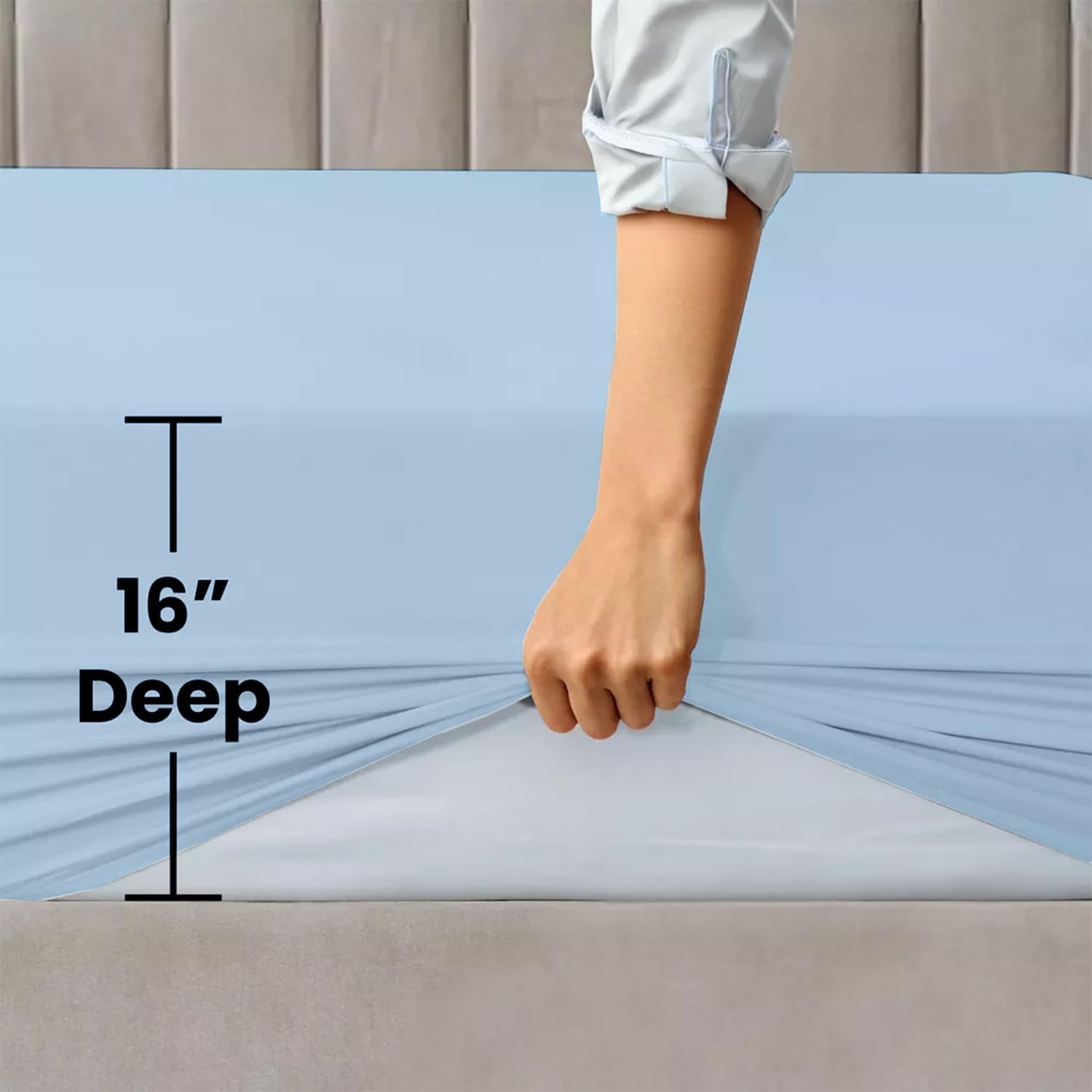 Peace Sleep Bedding Twin XL Fitted Sheet - Ultra Soft 1800 Microfiber Deep Pocket