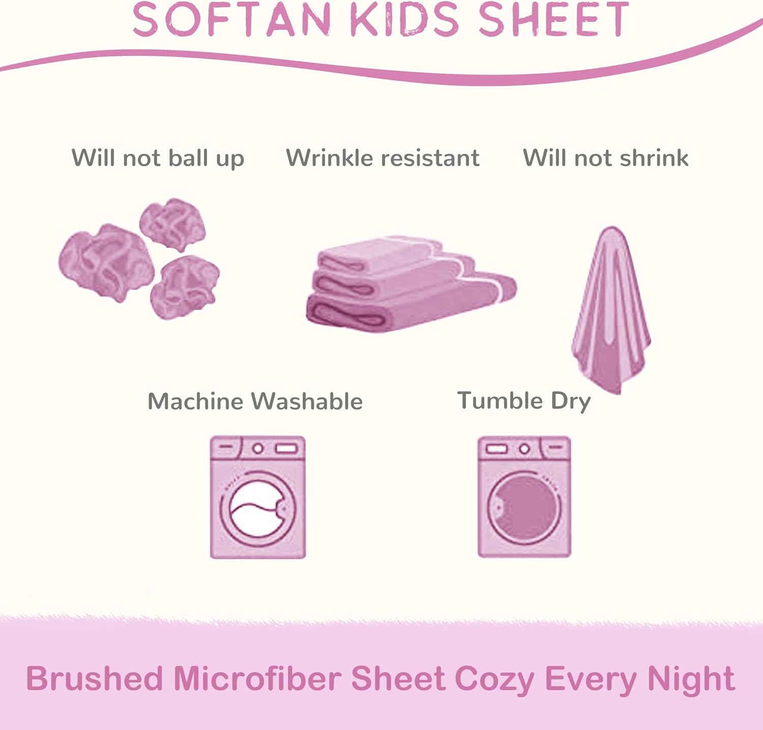 Softan Kids Bowknot Sheet Set 4 Piece