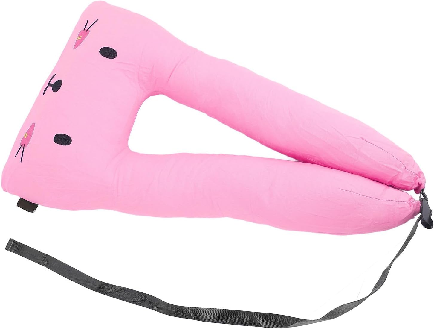 Kids Travel Pillow with Headrest and Shoulder Support Roseate