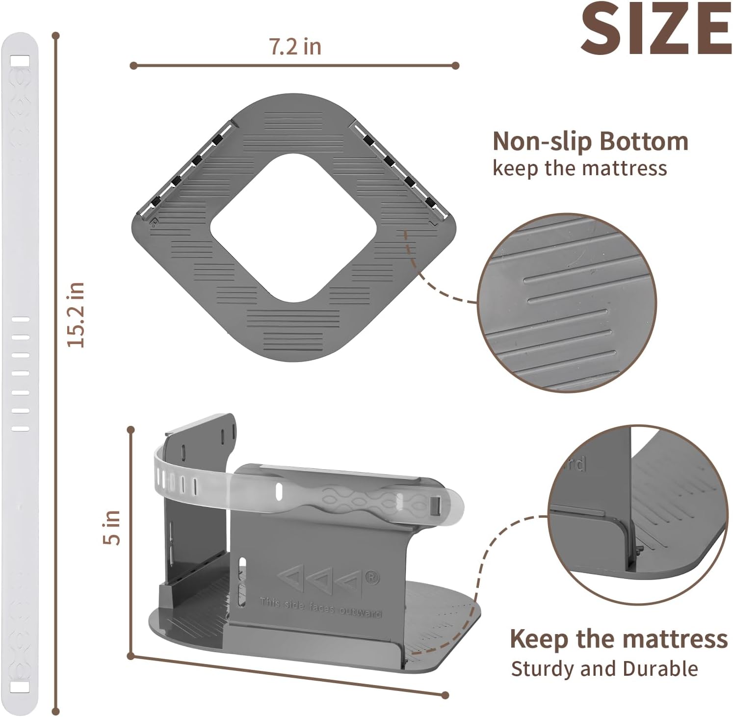 AIPUDE Heavy Duty Sheet Holder with Lock Strips 4pcs Universal Fitted Sheet Straps