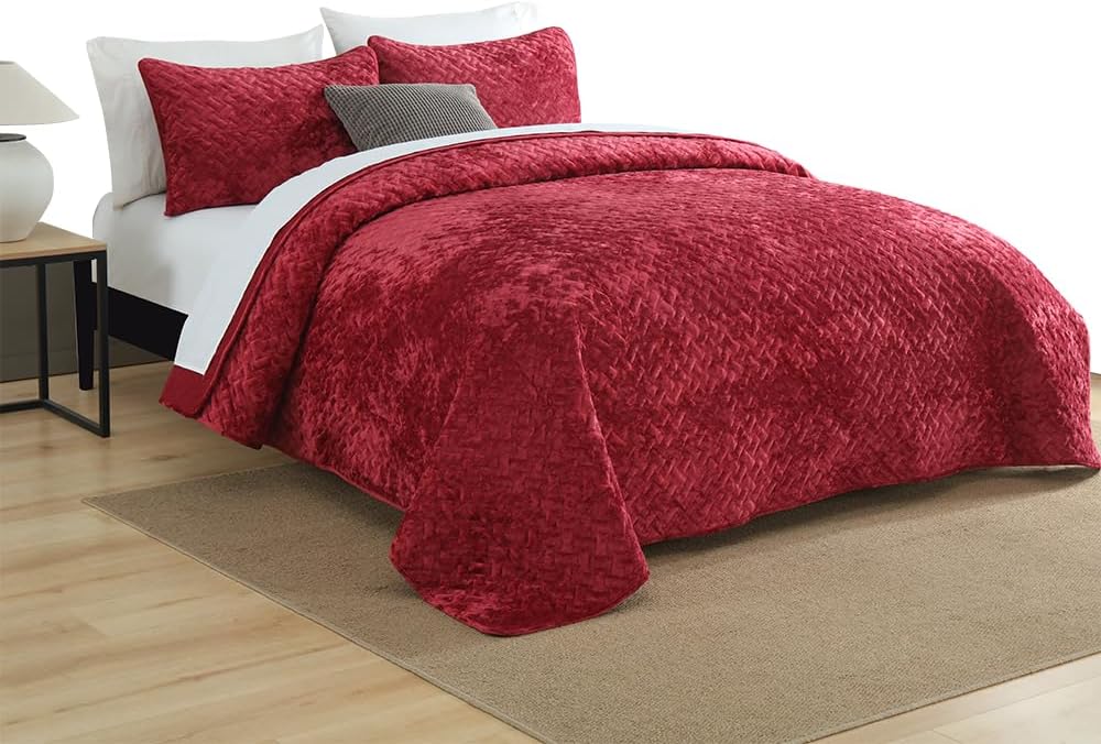 Liians Velvet Queen Bedspread Set