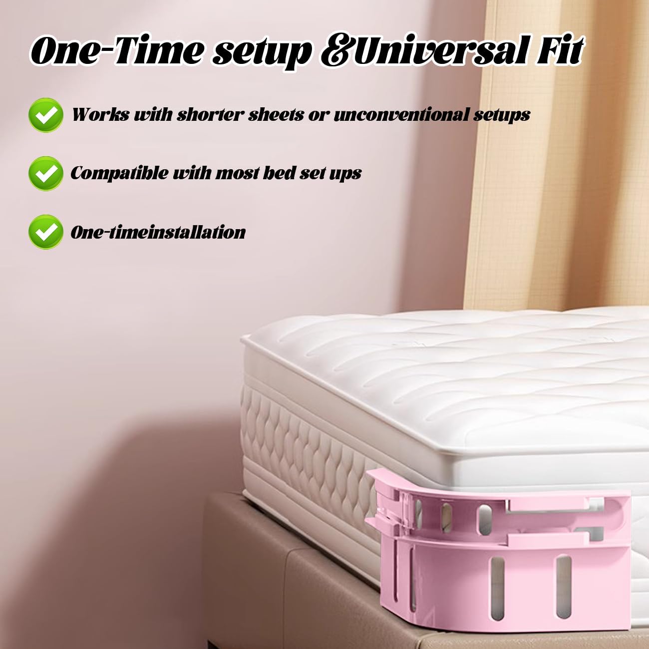 Bed Sheet Holder Lock Strips Secure Neat Fixation