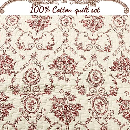 Cozy Line French Medallion Reversible Coverlet Set
