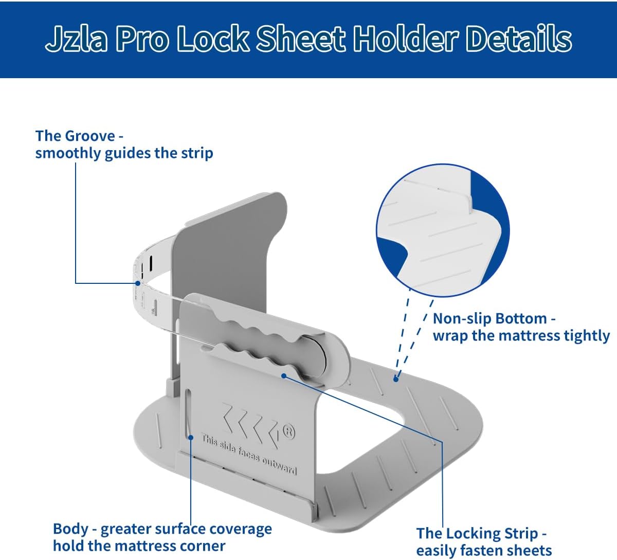 Jzla Pro Heavy Duty Sheet Holder for Mattress